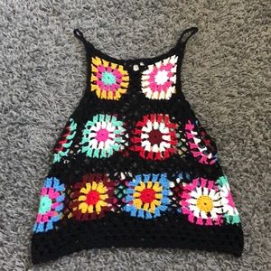 Knit beach tank top